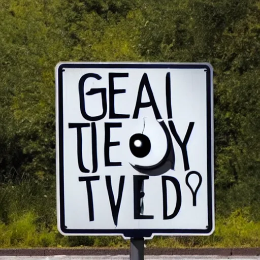 Image similar to a road sign that says googly Tuesday