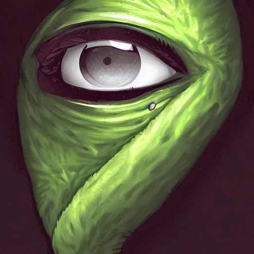 Prompt: one - eyed monster, cyclops, portrait, digital painting