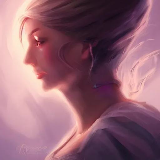 Image similar to pretty girl portrait profile picture, dramatic lighting, digital painting, arcane magic, by rossdraws