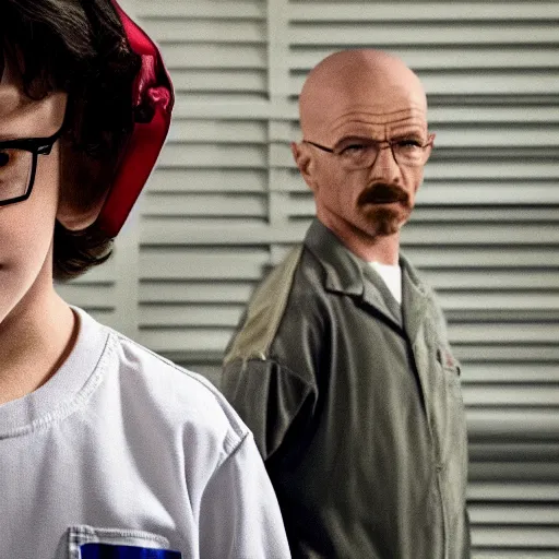 Image similar to Walter White in stranger things 4K quality super realistic