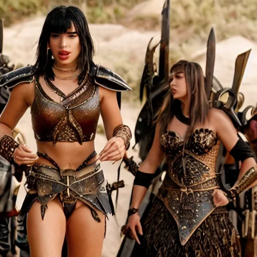 Image similar to still of dua lipa in xena