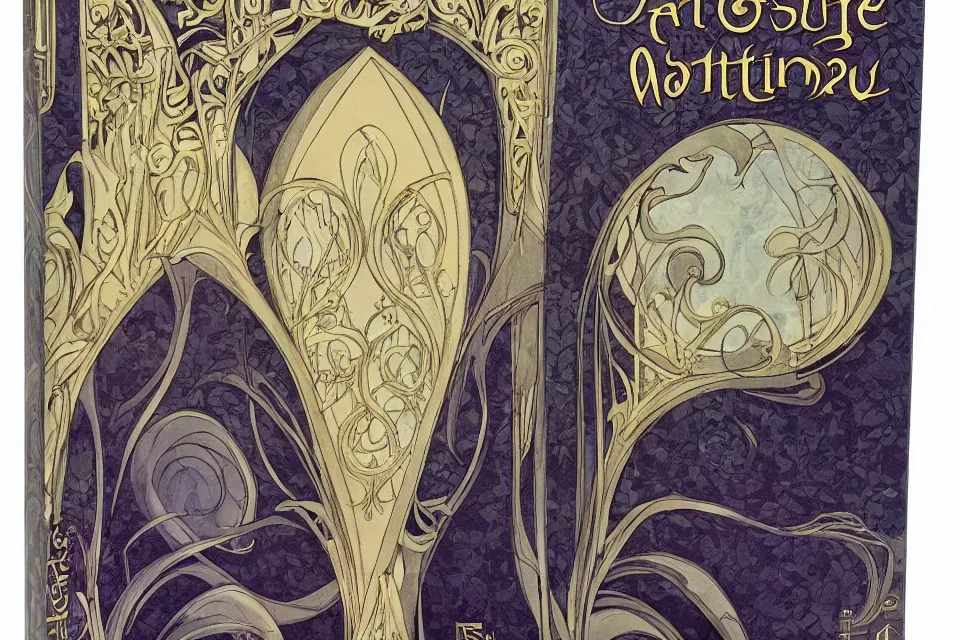 Prompt: art nouveau fantasy novel