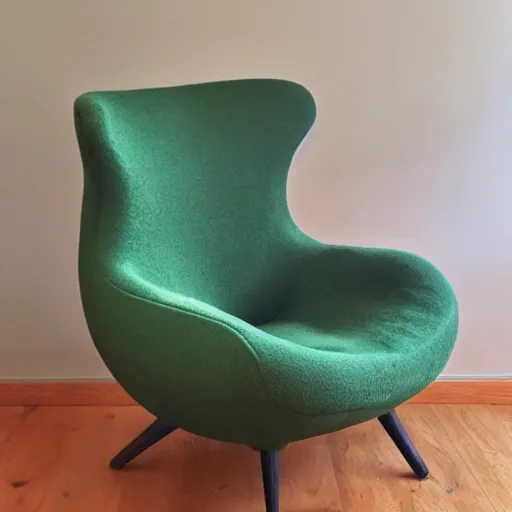 Prompt: avocado armchair, an armchair in the shape of an avocado