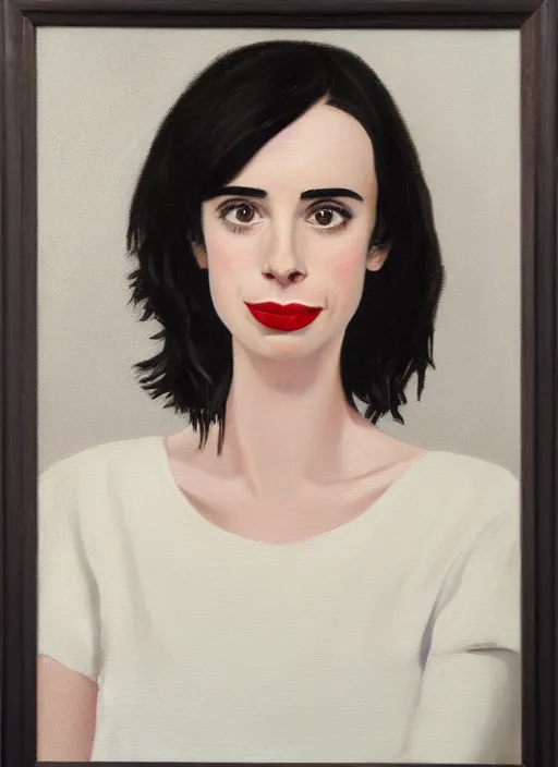 Prompt: oil painting by agnes lawrence pelton, portrait of emma roberts krysten ritter,