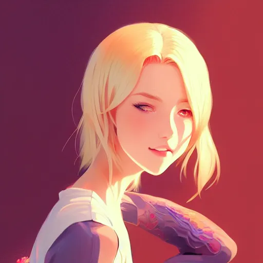 Prompt: a beautiful blonde girl, intricate, highly detailed, digital painting, artstation, official media, anime key visual, concept art, rich vivid colors, ambient lighting, sharp focus, illustration, art by Artgerm, Makoto Shinkai, Ilya Kuvshinov, Lois Van Baarle, and Rossdraws