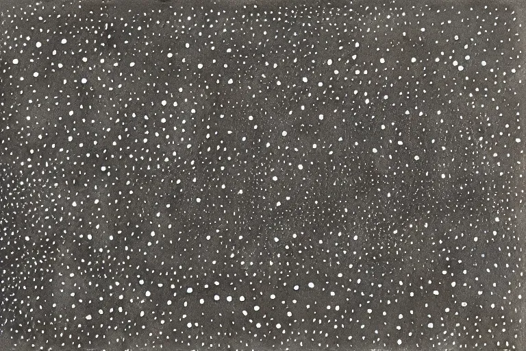 Image similar to teeth, smile, faceless people, black figures, dark, acrylic, clay, dots abstract, dripping, stipple, pointillism, technical, abstract, minimal, style of francis bacon, asymmetry, pulled apart, stretch, cloak, eerie, made of dots, abstraction chemicals, blotter, mask, colored dots, splotch, old painting style