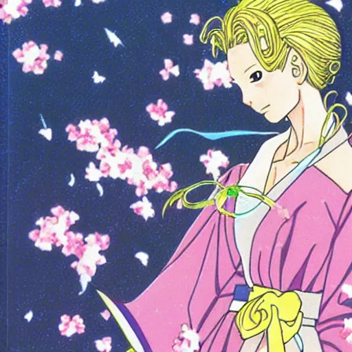 Image similar to Tilda Swinton in a shojo manga by Naoko Takeuchi