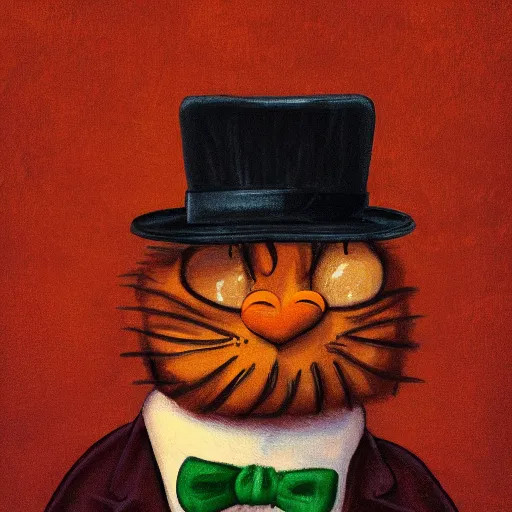 Image similar to photographic portrait of garfield by daniel farson
