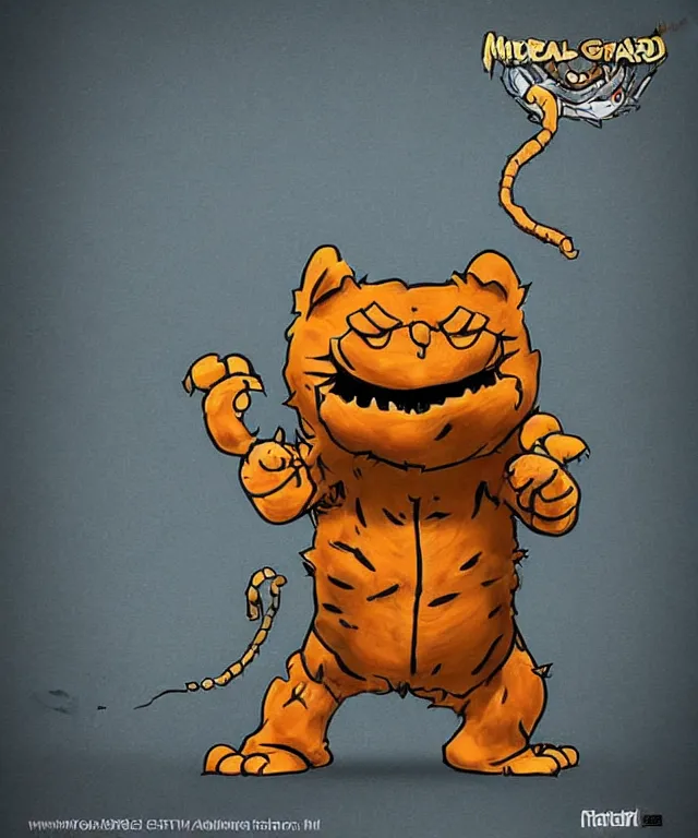 Image similar to the world's cutest kaiju shaped like garfield in the style of metal gear in the style of metal gear rising trending on artstation deviantart pinterest detailed realistic hd 8 k high resolution