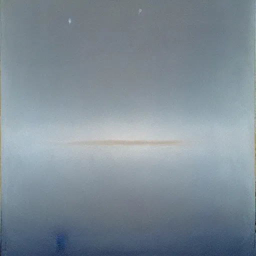 Image similar to the abstract painting'arctic void ', by caspar david friedrich, by rothko!!!