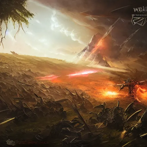 Image similar to war torn battlefield, wizards fighting in the distance, a fallen mages in focus, dnd, fantasy, high quality, high definition, concept art, smooth