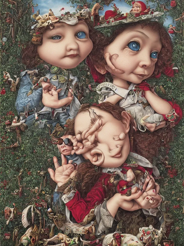 Prompt: This is the Hour of Lead remembered, if outlived, as Freezing persons, recollect the Snow First Chill then Stupor then the letting go Mark Ryden and Alex Gross, Todd Schorr highly detailed