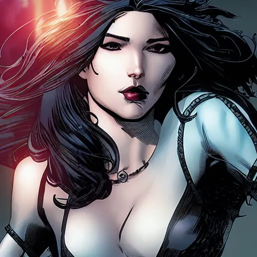 Image similar to yennefer in marvel comics