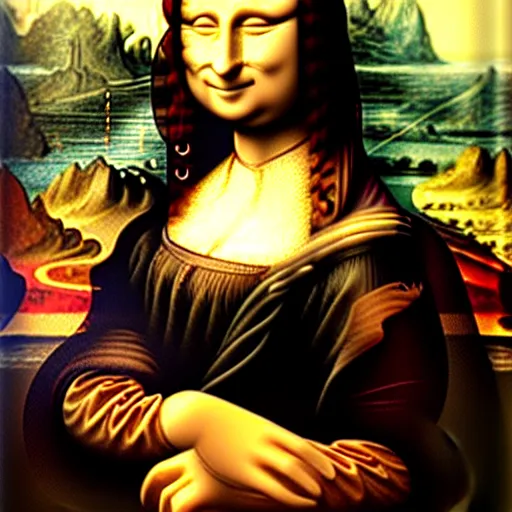 Image similar to mona Lisa smiling