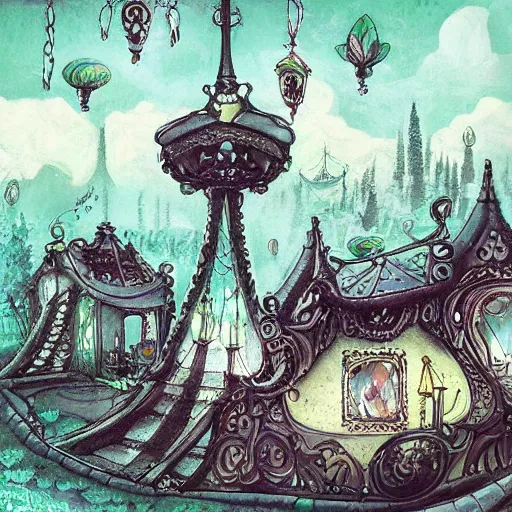 Image similar to the dream world, by an unknow artist, very detailed and stylish