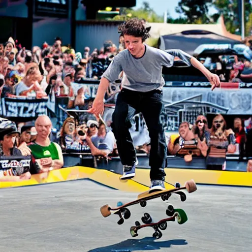 Image similar to jason alexander skateboarding at x - games magazine photo