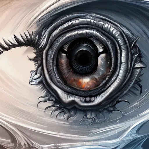 Prompt: Eye of the Gods, concept art, highly detailed, digital art, 4k, by Oksana Dobrovolska
