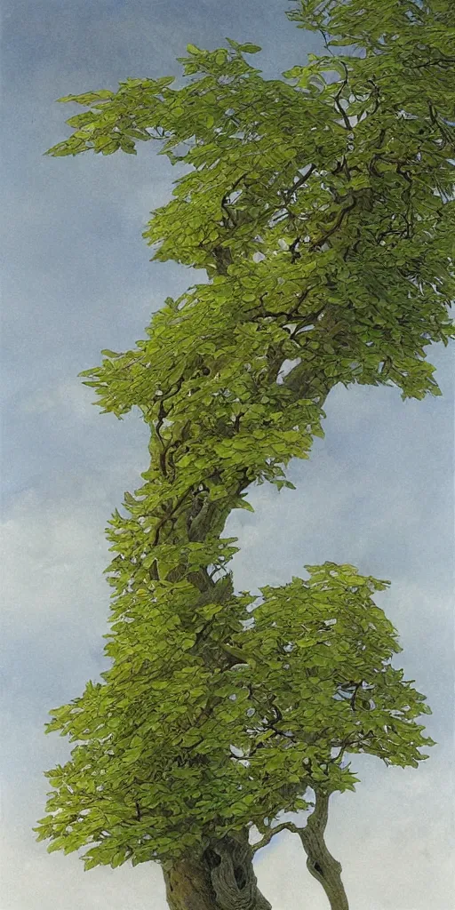 Image similar to artwork by john howe of a catalpa