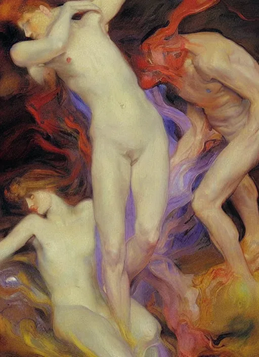 Prompt: a painting of abiogenesis, by john singer sargent and agostino arrivabene and joaquin sorolla