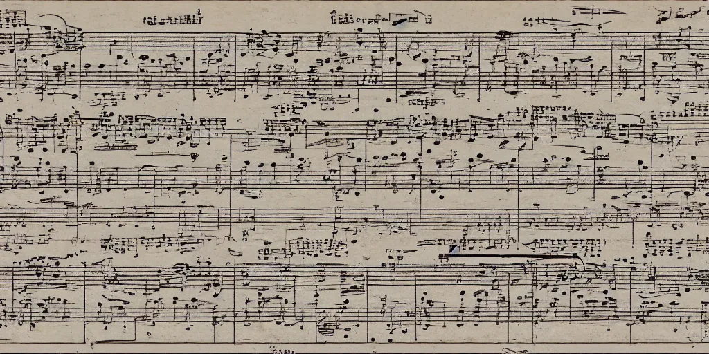 Image similar to baroque sheet music