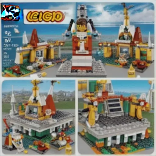 Image similar to lego god in heaven set,