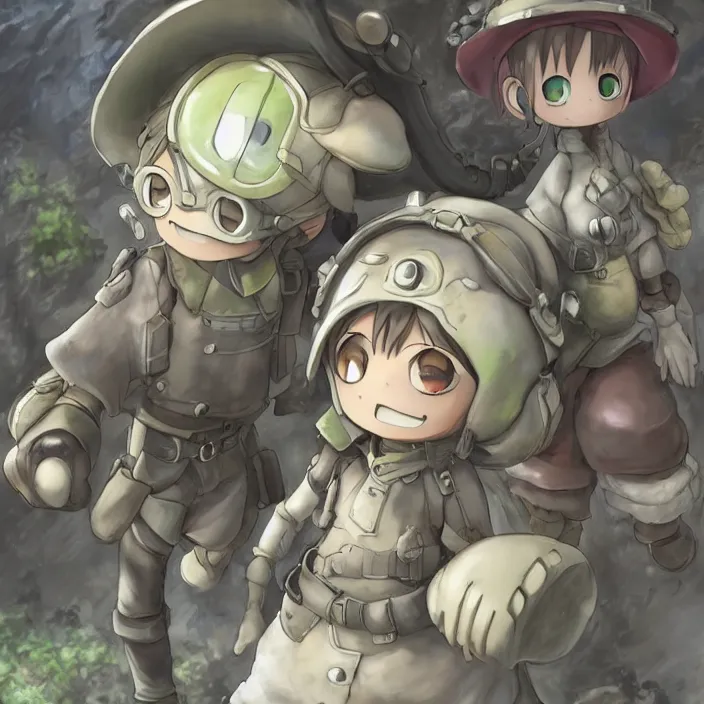 Prompt: made in abyss, trending on artstation