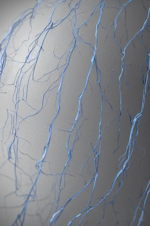 Prompt: “Ultrarealistic 3D model of human artillary veins. Close-up. Octane render. Cinematic lighting.”