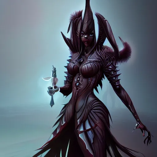 Prompt: dark queen, highly detailed, full body model pose, digital painting, concept art, zeronis, smooth, sharp focus, illustration, HD