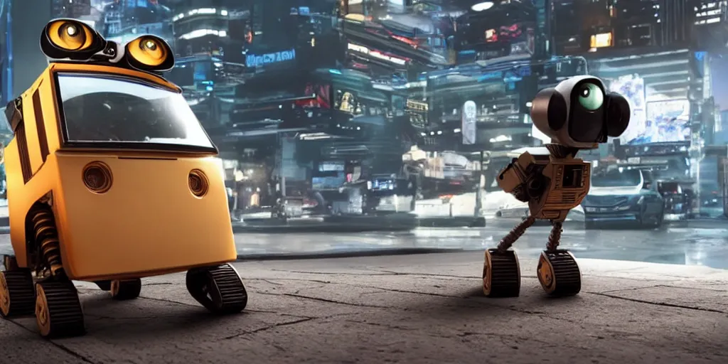 Image similar to low - angle medium shot of a bug space alien from the future on the first day of driver's ed learns to parallel park. 8 k, 4 k, hq, 3 d render, digital art, dramatic lighting, comedy, science fiction, hyper realistic, ultra detailed. style of fifth element ( film ) wall - e ( film )