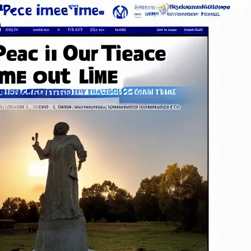 Prompt: peace in our time