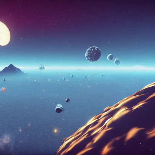 Image similar to a marvelous no man's sky screenshot