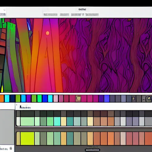 Image similar to mythic net.art art screenshot .png with cold code colors faintly brushing on every color