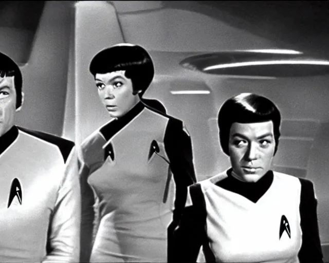 Image similar to film still from star trek, 1 9 6 8