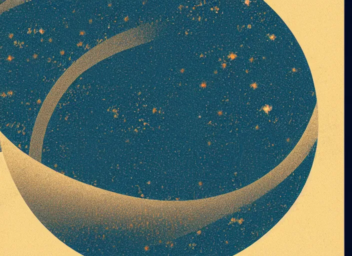 Prompt: a minimalistic ukiyo - e galaxy, artstation, 4 k