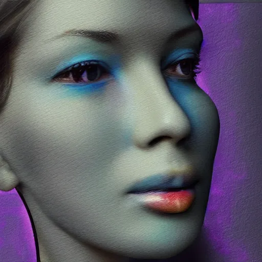 Image similar to the sort of art that ai thinks would look really beautiful to a human, but actually makes people quite uncomfortable.