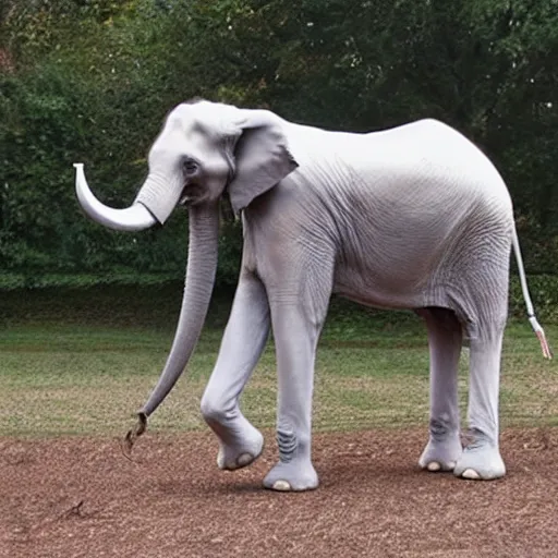 Prompt: elephant borzoi hybrid