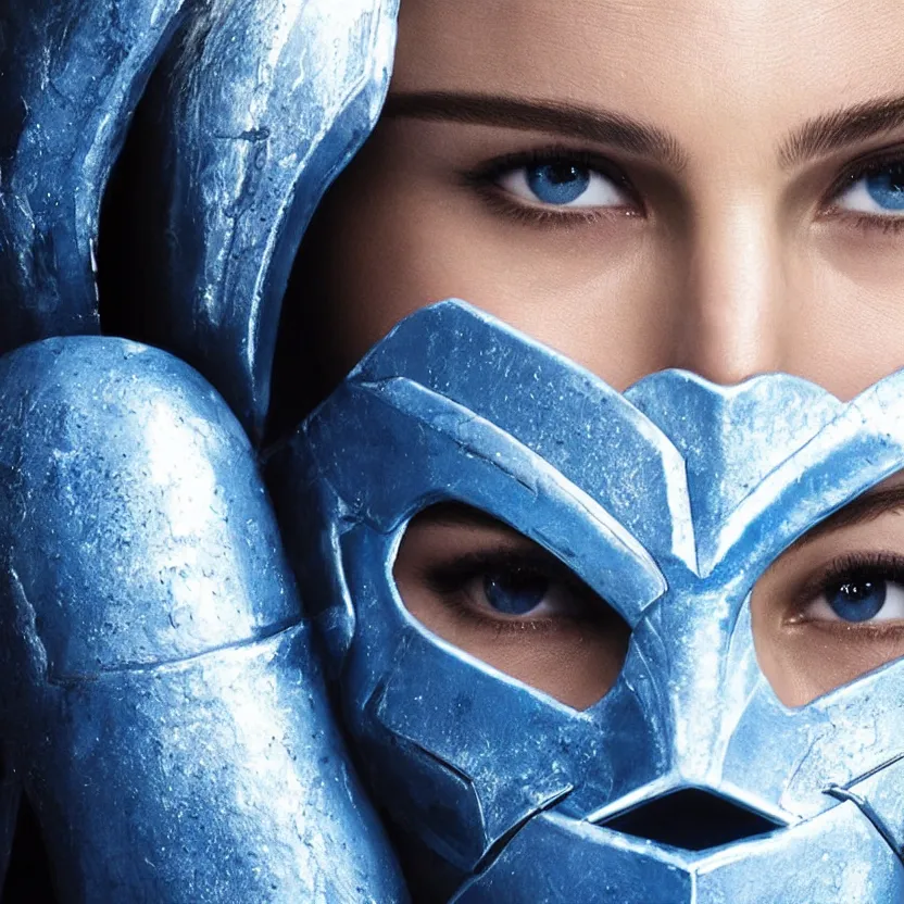 Image similar to natalie portman as subzero from mortal combat, studio photography, ultra realistic, studio light, cinematic, epic, sense of awe