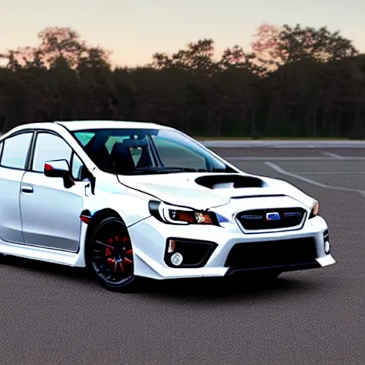 Prompt: a subaru WRX themed jet