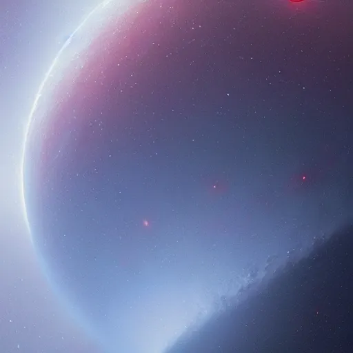 Prompt: a beautiful portrait of a red giant star, volumetric lighting by jean kalin popov and greg rutkowski