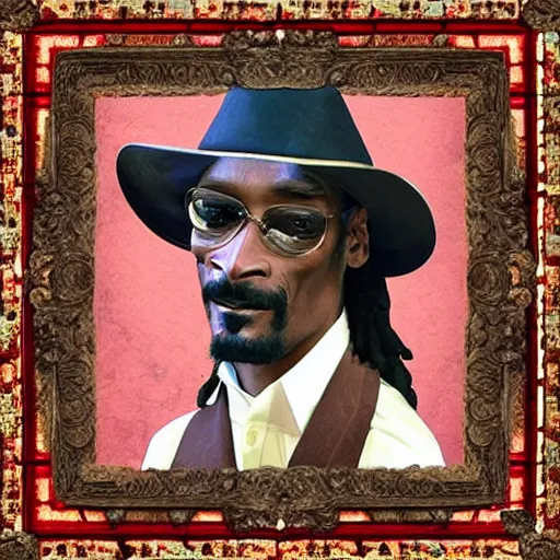 Image similar to cowboy snoop dogg