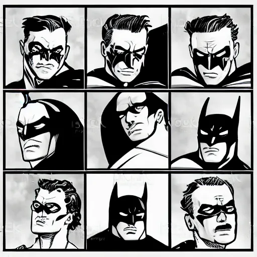 Prompt: Batman profile picture comic style