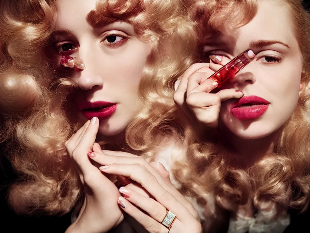 Image similar to portrait fragrance advertising campaign by alex prager detailed, intricate