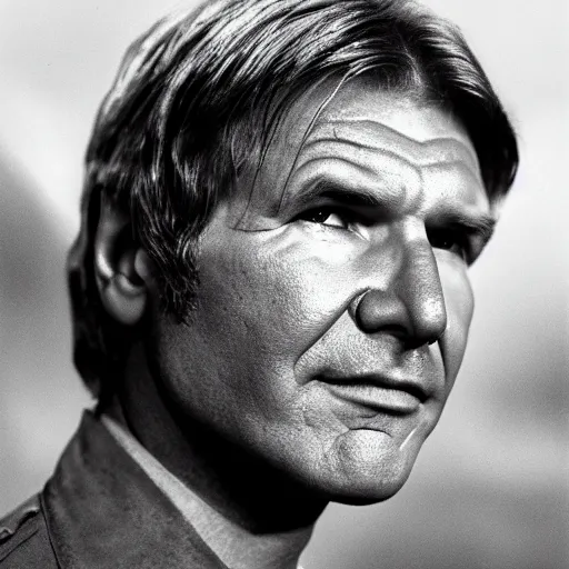 Prompt: head and shoulders portrait 3 5 mm photo of harrison ford as a knight