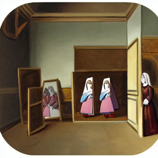 Image similar to las meninas as an adobe flash animation