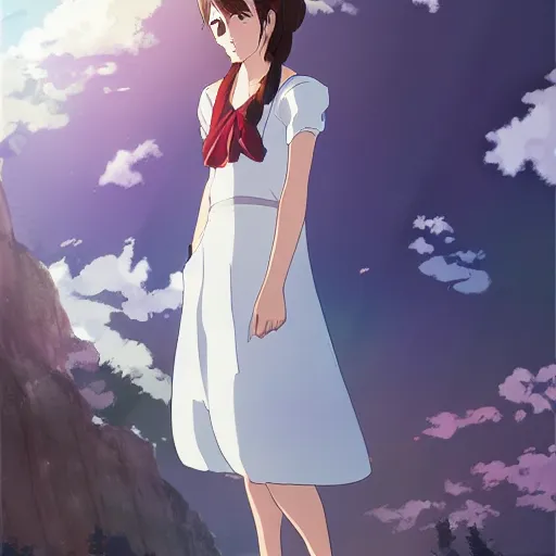 Image similar to emma watson by makoto shinkai