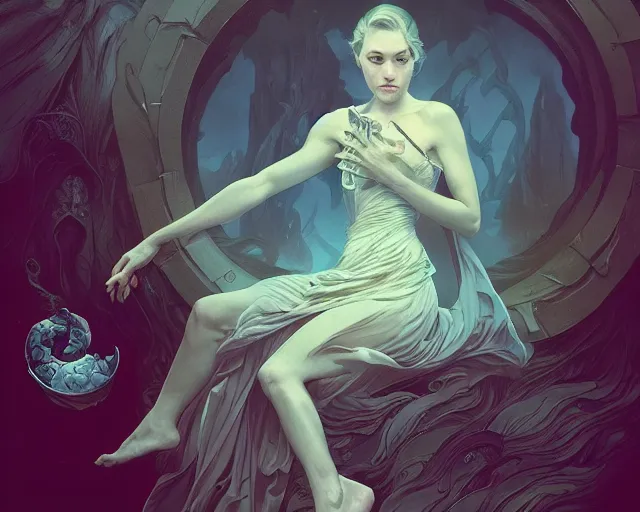 Image similar to photography of tyler shields, deep focus, d & d, fantasy, intricate, elegant, highly detailed, digital painting, artstation, concept art, matte, sharp focus, illustration, hearthstone, art by artgerm and greg rutkowski and alphonse mucha