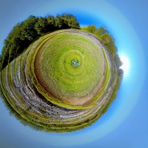 Image similar to tiny planet