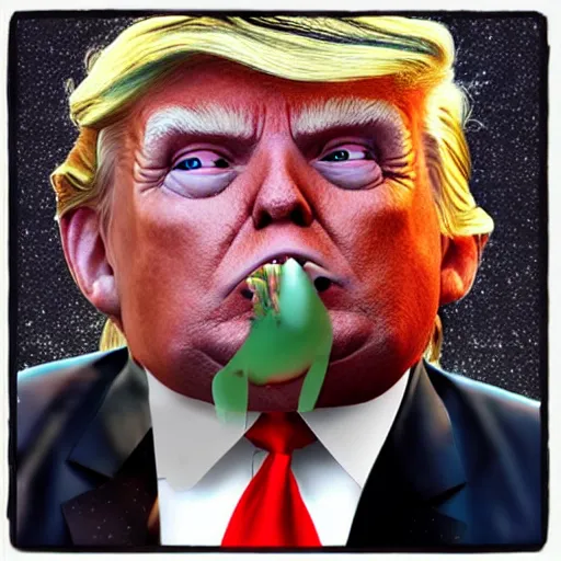 Image similar to “Donald trump as a gremlin”