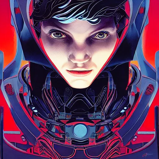 Image similar to 5 0 7 7 autobot 3 d beautiful portrait by charles vess and james jean and erik jones and rhads, inspired by ghost in the shell, beautiful fine face features, intricate high details, sharp, ultradetailed