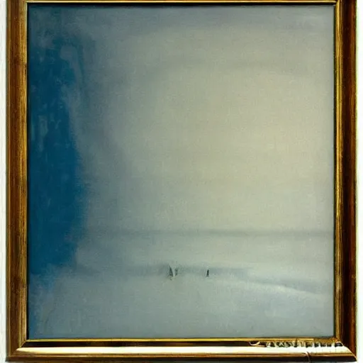 Image similar to the abstract painting'arctic void ', by caspar david friedrich, by rothko